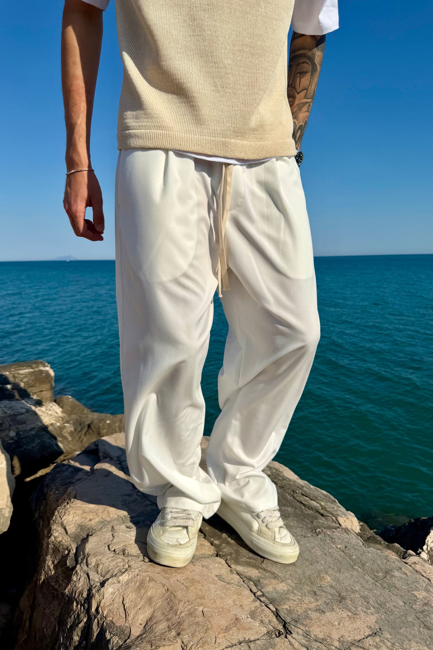 Valentina Moreau - Pantalón Elegante Blanco